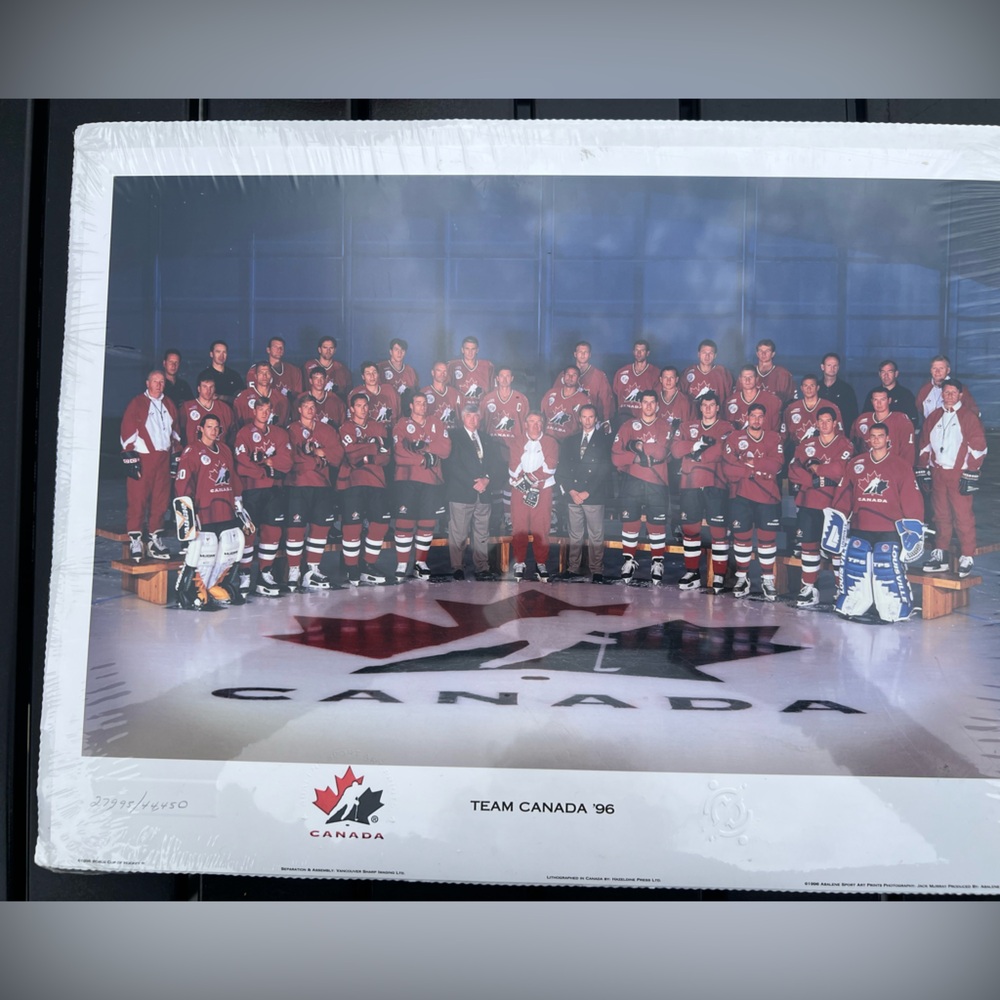 1996 Team Canada World Cup Hockey 12 X 16 Numbered Print, In Package, Gretzky